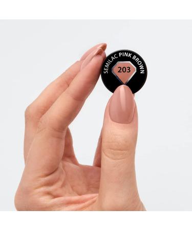 Buy Semilac UV Nail Polish 203 Pink Brown 7ml - Business Line | International Shipping - Buy Online on GoSupps.com
