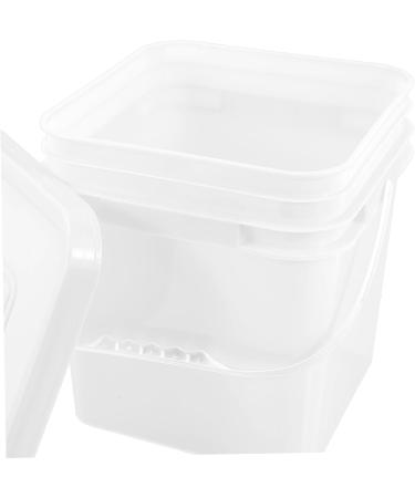 Baluue Sealed Bucket Empty Paint Cans Grain Dispenser Oil Paint Cans Laundry Dispenser Plastic White 26X24CM White - Buy Online on GoSupps.com