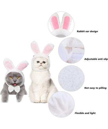 Shop Cute Adjustable Bunny Hats for Cats & Dogs - 3pcs Pet Headgear Party Costume - Buy Online on GoSupps.com