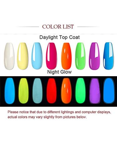 Meitawilltion Glow in the Dark Gel Nail Polish 15ml - UV Soak Off Luminous Effect Fluorescent Bright Lacquer for DIY Salon or At-Home Use - Buy Online on GoSupps.com