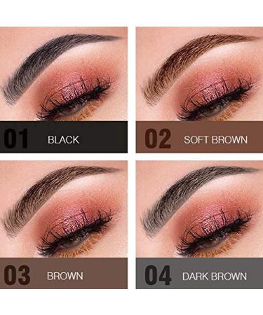 Eyret Ultra Slim Waterproof Eyebrow Pencil - Smudge-proof, Pigmented Brow Pen for Natural Eye Makeup (Black 1) - Women and Girls - Buy Online on GoSupps.com