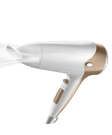 Hairdryer Professional Ionic Hair Dryer 2200W Powerful AC Motor Salon Fast Blow Dryers 3 Heat 2 Speed Settings Hair Dryer with Hair Comb/Nozzle for Men and Women Home and Salon Gold Small Gift
