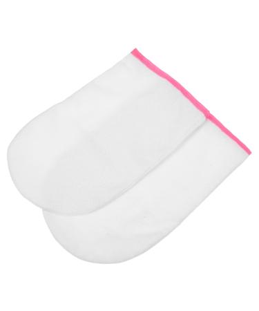 Beaupretty Moufles Hydratants en Tissu ponge Coton Taille Unique Soin des Mains Bain de Paraffine Manucure Spa Domicile