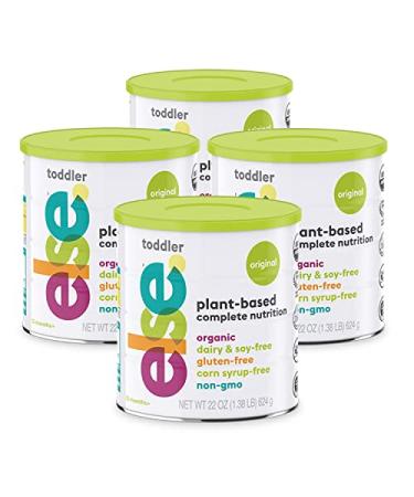 (4-Pack) Else Plant-Based Complete Nutrition Drink for Toddlers, 22 Oz., Dairy-Free, Soy-Free, Corn-Syrup Free, Gluten-Free, Non-GMO, Whole plants Ingredients, Vitamins and Minerals for 12 mo.+, Vegan, Organic 1.38 Pound (Pack of 4)