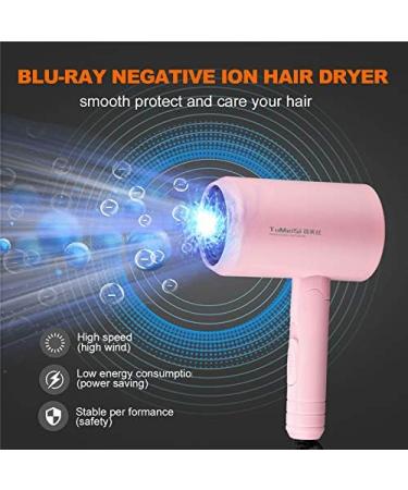 1200W Mini Foldable Hair Dryer Negative Ionic Powerful Wind Cold/Hot Blow Dryer Powerful Hairdryer For Salon Hairdressing 50 - Buy Online on GoSupps.com