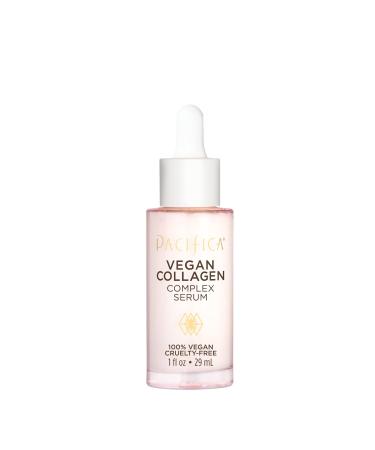 Pacifica Beauty Vegan Collagen Complex Serum, Hyaluronic Acid, Hydrating & Moisturizing for Aging and Dry Skin, 100% Vegan & Cruelty Free, Sulfate, Silicone + Paraben Free Vegan Collagen Complex Serum - Pack of 1