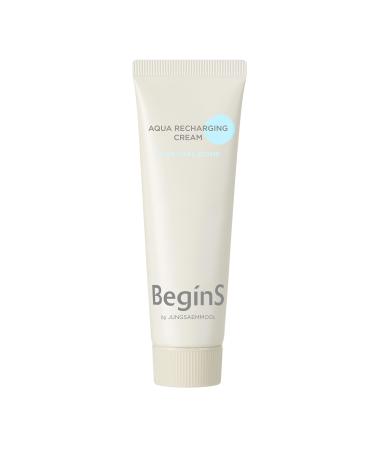 Begins by JUNGSAEMMOOL Aqua Recharging Cream 1.69 Fl Oz Lightweight Gel Moisturizer with Hyaluronic Acid Deep Hydration up to 100 Hours Vegan Formula for Fresh and Comfortable Skin Korean Skincare