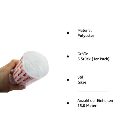 Buy Noba NOBAPAD Cotton Padding Bandage - 6 cm x 3 m 5 Pieces | International Shipping Available - Buy Online on GoSupps.com