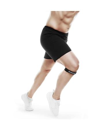 Rehband Patella Tendon Brace - Sport Knee Strap with Pressure Pad for Running Soccer Tennis | Large/X-Large - Black - Buy Online on GoSupps.com