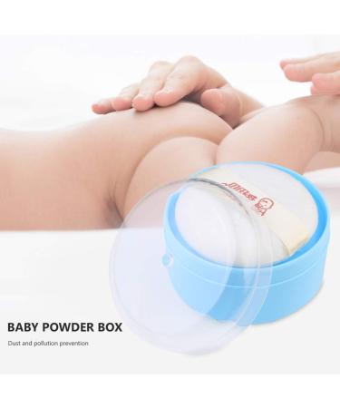 Minkissy Baby Powder Puff - Portable Skin-Friendly Container Box for Baby Bath & Body Powder - Buy Online on GoSupps.com