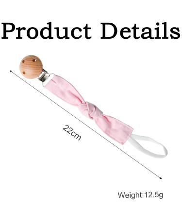 Personalized 2-Part Pacifier Chain for Boys & Girls | Cotton Baby Pacifier Clip | Customized Name | Green & Pink Design - Buy Online on GoSupps.com