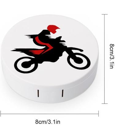 Portable Motocross Rider Contact Lens Travel Kit | Cute Contact Box with Mirror for Daily Outdoor Use - Buy Online on GoSupps.com