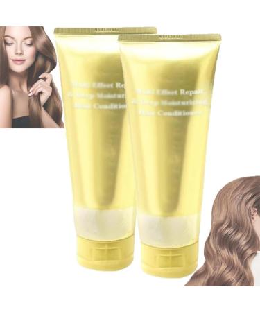 Multi-Effect Repair & Deep Moisturizing Hair Conditioner Repair Hair Mask Deep Conditioner Protein Treatment for Dry Damaged Hair- Conditioning Moisturizer for Curly Bleached Frizzy Hair (2 Pcs)