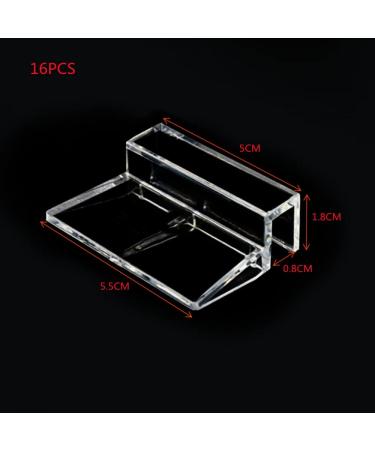 16pcs Clear Acrylic Fish Tank Glass Cover Clips for Rimless Aquariums (6mm) - Buy Online on GoSupps.com