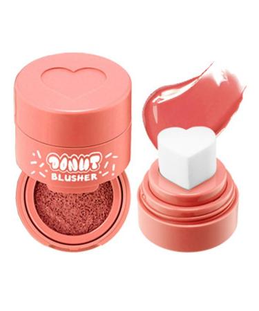 Stamp Liquid Blush Heart Shaped Applicator Natural Long Lasting Blush - 6 Colors for a 3-Dimensional Cute Look (1)
