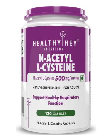 N-Acetyl L-Cysteine (NAC) - Non-GMO - Gluten Free -Pack of 120 Veg. Capsules