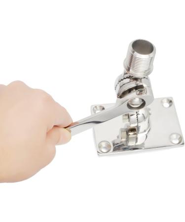 HYSHIKRA Marine VHF Antenna Mounts  Ratchet Bracket  316 Stainless Steel Heavy Duty Adjustable Ship Antenna Base for Boat - Buy Online on GoSupps.com