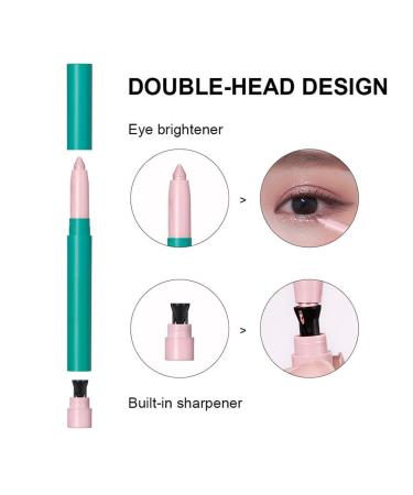 Waterproof Glitter Eyeshadow Stick - Long Lasting Creamy Shimmer Makeup in Champagne & Rose Gold - Buy Online on GoSupps.com