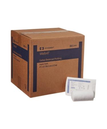 Covidien 2502 Webril Cotton Undercast Padding Regular Finish 4" x 12' Size (Pack of 50)