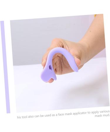 Housoutil Eyelashes Kit Eyeliner Aid Eyeliner Pencil Eyeshadow Silicone Eyeliner Stencils Face Cream Spoon Liquid Apply 11.7X5.9CM Violet - Buy Online on GoSupps.com