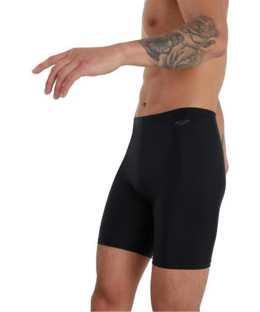Speedo Men's Essentials Endurance+ Swim Shorts - 34 Black | High-Performance Swimwear for International Shipping - Buy Online on GoSupps.com