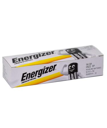 Energizer EN22 9V Alkaline Battery Pack of 12 - Reliable Industrial Power for Electronics - Buy Online on GoSupps.com