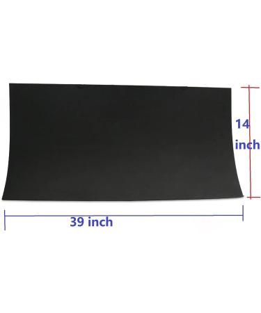 Labzhang Black EVA Foam Cosplay Sheet 2mm - 14x39 Inches, Ultra-High Density Craft Foam, 80 kg/m3 Density - Buy Online on GoSupps.com