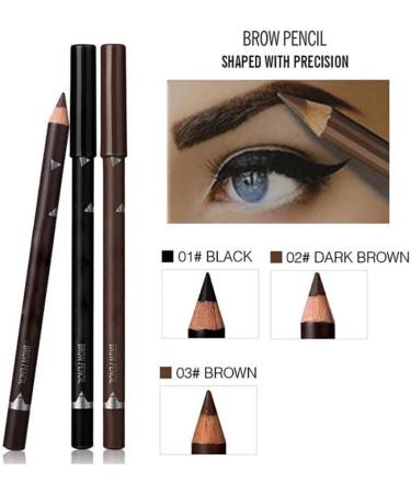 pencil brow pencil 1PC Waterproof Eyebrow Pencils Microblading Eyebrow Pen Smudgeproof Eyes Makeup Pro Eyeliner Eyebrow Pen Defined Natural Brows(03#Brown) - Buy Online on GoSupps.com