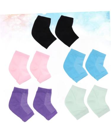 Ipetboom 5 Pairs Socks Lotion Sock Women Overnight Rough Skin Cracked Heel Sock Essential Oils Sock Putting Lotion in Sock Portable Heel Protector High Heels Men and Women Ankle Facial Mask - Buy Online on GoSupps.com