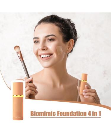  laxreheye Color-changing foundation - Natural moisturizing base 30g - Stain-resistant and adaptable - For women mothers brides sun protection dry skin fitness sports - Buy Online on GoSupps.com
