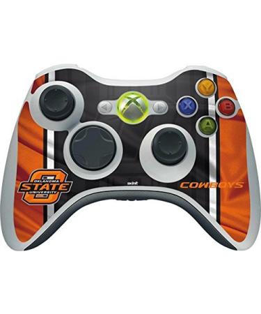 Skinit Decal Gaming Skin Compatible with Xbox 360 Wireless Controller - Officially Licensed College Oklahoma State Jersey Design