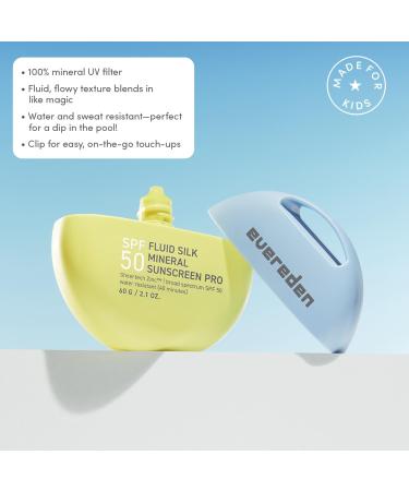 Evereden SPF 50 Fluid Silk Mineral Kids Sunscreen & Premium Mineral Sunscreen SPF 30 Set: Baby-Safe Whole-Family UVA & UVB Protection Bundle - Safe & Reef-Friendly - Buy Online on GoSupps.com