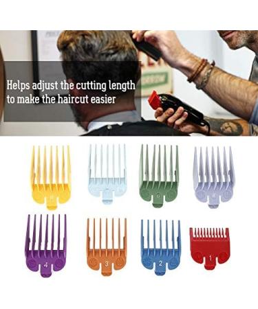 Premium Hair Limit Comb 8 Sizes Colored Limit Comb Hair Clipper Haircut Guide Attachment Comb barber replacement for Many Clippers Trimmers - Buy Online on GoSupps.com