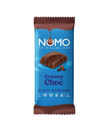 NOMO NOMO Large Creamy Plant-Based Vegan Chocolate Bars Dairy Free Gluten Free Nut Free Egg Free 75g (7 Bars)