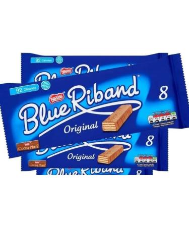 The Original Nestle Biscuit Bars with Milk Chocolate - BLUE RIBAND Milk Chocolate Biscuit Bars Having 8 Chocolate Wafer Bars Each Pack (Pack of Three 18g) - Buy Online on GoSupps.com