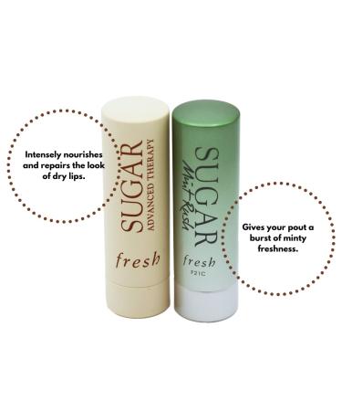 Travel Size Sugar Lip Balm Set | Advanced Therapy & Mint Rush Treatments for Soft Lips - Buy Online on GoSupps.com