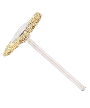 Premium T-Shaped Nail Drill Cleaning Brush - Brass Wire Head for Effective Manicure Tool | International Shipping - Buy Online on GoSupps.com