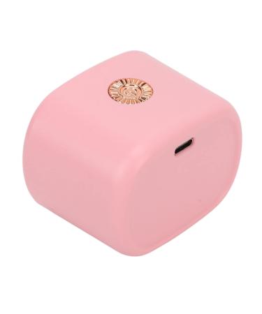 Mini UV LED Nail Lamps with 4 Lamp Beads Fast Drying Portable Gel Nail Polish Curing Lamp Soft Lighting Suitable for All Nail Polishes (Pink)