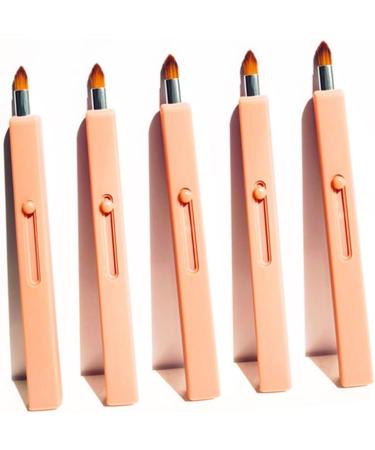 PLAFOPE 1pc Retractable Lip Brush Retractable Lipstick Brush Lip Scrubber Lipstick Gloss Applicator Travel Makeup Brush Lip Tint Brush Cosmetics Brush Tool Flat Concealer Brush Plastic - Buy Online on GoSupps.com