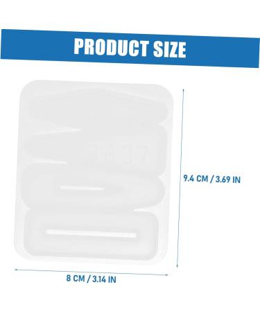 STOBOK 10 Pcs Hairpin Silicone Mold Resin Tray Molds Keychain Resin Mold Crystal Template Girl - Buy Online on GoSupps.com