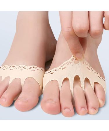 Beaupretty Women's Pumps Toe Topper Liner Socks - 3 Pairs Invisible Half Socks for High Heels & Sandals - Buy Online on GoSupps.com