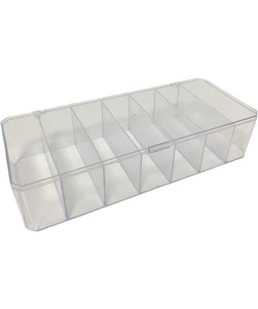 Daily Contact Lens Organizer - 7 Grids Large Capacity Box | Transparent Dustproof Compartment for Disposable Lenses & Small Items - Buy Online on GoSupps.com