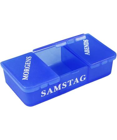 COM-Four 2x Drug Doser 7 Days Weekly Medication Box for Morning Lunch & Evening Pill Dosing (White) | International Shipping Available - Buy Online on GoSupps.com