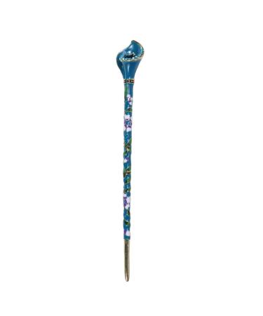 Chinese Rhinestone Hair Stick Hair Chopstick Hairpin Chignon Pin (Peacock Blue) - Buy Online on GoSupps.com