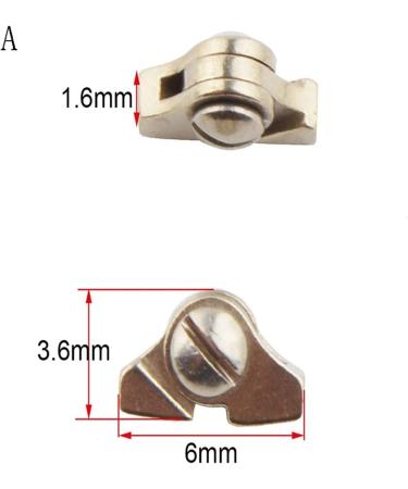 10 Pairs of 1.6mm & 2.5mm Glasses Hinges for Repair & Exchange | Perfect for Hinge Replacement - Color A - Buy Online on GoSupps.com