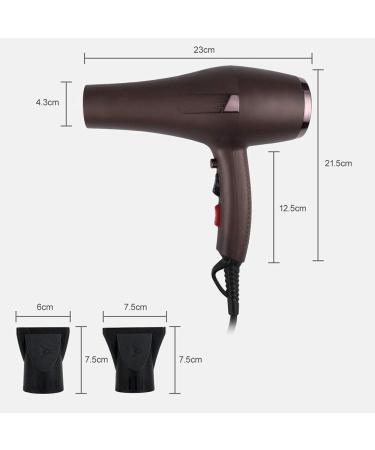 ADITAM Ionic Ceramic Hair Dryer Professional Lightweight Hairdryer Salon Blow Dryer with Nozzle Attachment Double The Comfort - Buy Online on GoSupps.com