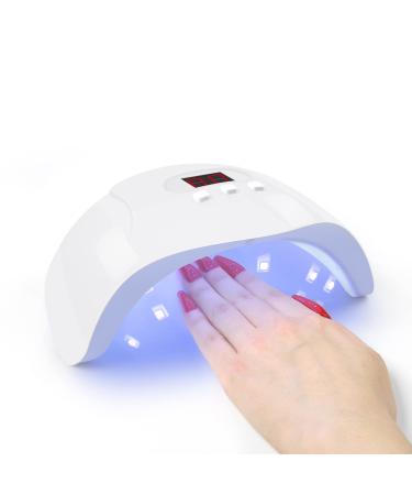 White U V LED Nail Lamp For Home Salon 36W Gel Polish Nail Dryer Curing Lamps With 3 Timer Presets Auto Sensor USB Cord Nail Art Tools for Manicure Pedicure