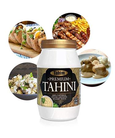 Tahim Premium Tahini - 100% Pure Sesame Vegan Paste, 500g - Buy Online on GoSupps.com
