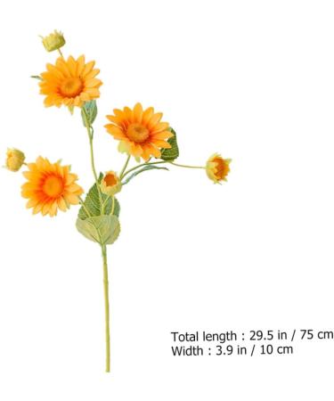 HOMSFOU Simulated Sunflower Faux Sunflower Arrangement Artificial Sunflower Flowers Sunflower Bouquet Picks Home Decor Sunflower Bouquet Decors Fake Bouquet Single Flower Silk Flower - Buy Online on GoSupps.com