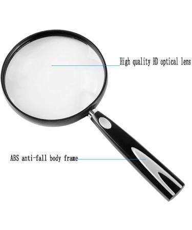 Magnifying Glasses for Hobbies Reading Magnifier Handheld Magnifying Glass 6 Times High-Definition High-Definition 100MM Optical Glass Lens Elderly Students and Children Reading Newspaper Vision - Buy Online on GoSupps.com